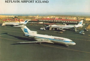 Postcard Airline Icelandair Keflavik Airport Iceland CC8. - Picture 1 of 2