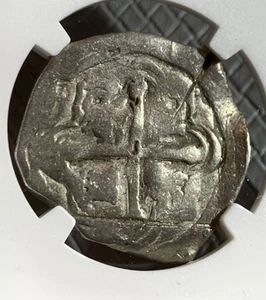1622-65 MO MEXICO 4 REALES PHILIP IV SILVER COIN NGC VF WITH CHOPMARK, 13.29g - Picture 1 of 3