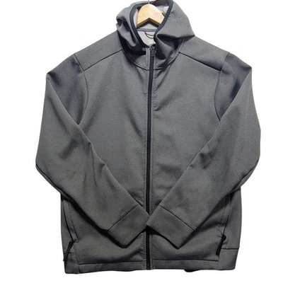 All in Motion Gray Full Zip Hooded Jacket Men Size L Recycled Polyester Athletic - Image 1 of 4
