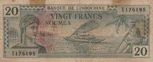 20 francs - Nouvelles-Hébrides - 1945 - P.7 - Picture 1 of 2
