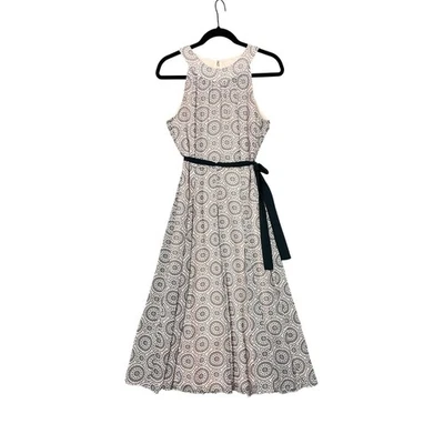 Tommy Hilfiger Pastel Pink Medallion Midi Sleeveless Dress Women Size 4 Feminine - Image 1 of 4