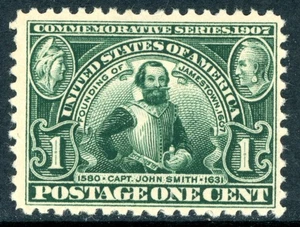 USA 1907 Jamestown Expo 1¢ Green Scott #328 MNH I468 - Picture 1 of 6