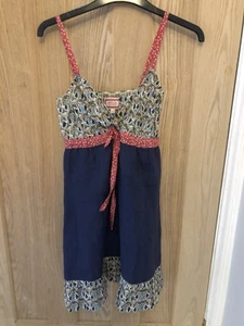 AVOCA LIBERTY PRINT SILK COTTON LINEN DRESS - Picture 1 of 6