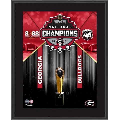 Georgia Bulldogs 10" x 13" 2021 College Football Playoff Champions Plaque NEW Cover