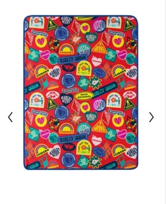 DC Comic's Suicide Squad Live Fast Super Plush Throw Soft Blanket Colorful 46x60 - Image 1 of 3