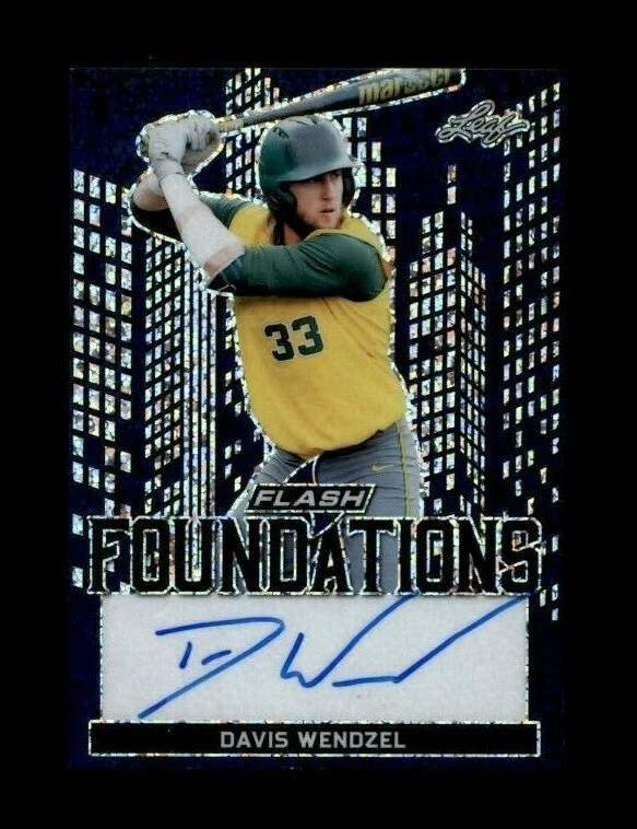 2019 Leaf Flash Foundations Blue #FF2DW1 Davis Wendzel 6/50 (ref 108185) - Image 1 of 1