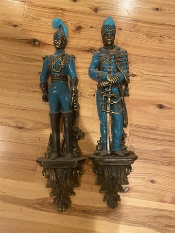 Burwood Mid Century Spanish  Plastic 3D Wall Hanging Decor KNIGHTS Set of 2 Cover