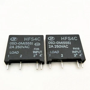 2Pcs HONGFA HFS4C 05D-0M Solid State Relay 4Pins 2A 250VAC - Picture 1 of 1