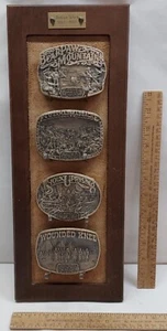 4 - INDIAN WARS 1862-1890 - Limited Edition BELT BUCKLES w/ DISPLAY - listing #2 - Picture 1 of 14