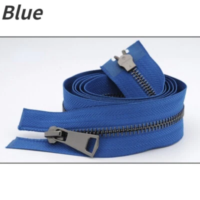 Metal Zipper Copper Teeth Open-End Double-Sided Slider Sewing Craft Costume Trim - Image 1 of 4