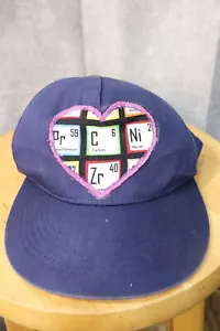 H&M Youth Blue Heart Patch Periodic Table Elements Adjustable Hat Size 12-14Y+ - Picture 1 of 3