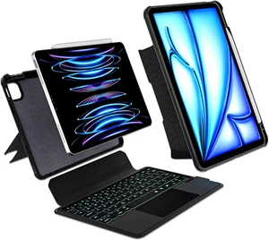 Keyboard Case Compatible for Ipad Air 11 Inch (M2) 2024,Ipad Pro 11 Inch (4Th/3R - Picture 1 of 6