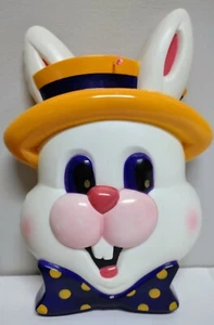 Vtg Tony USA Plastic Easter Bunny Wall Hanging Decoration NOT Fully Working Read - Picture 1 of 8