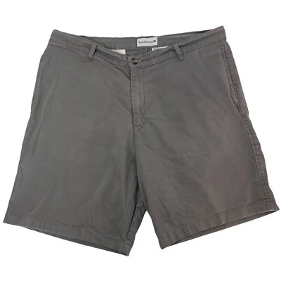 Pantalones Cortos Para Hombre Saddlebred Frente Plano 8.5" Entrepiernas 40W Gris Algodón Spandex Foto 1 de 4