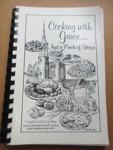 Vtg Cape Girardeau Missouri 1992 Cooking With Grace Methodist Church Cookbook - Picture 1 of 4