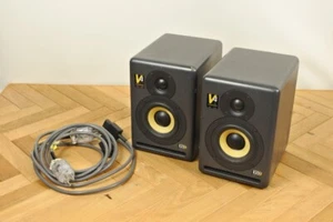 KRK V4 Bi-Amplified Studio Monitors Powered Speakers Pair with Power Cord - Picture 1 of 20