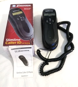 Emerson Slimline Caller ID Phone Model EM2517 NIB Desk or Wall Call Waiting - Picture 1 of 16