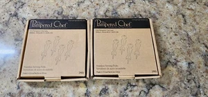 Pampered Chef #2905 Stainless Steel Serving Picks Set of 8 NIB NEW Retired - Picture 1 of 2