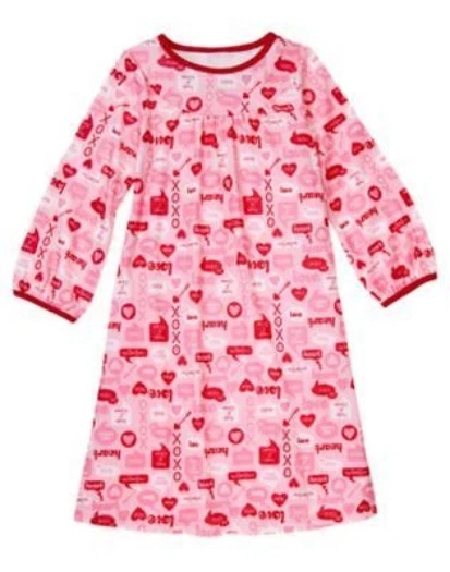 CAMISÓN GYMBOREE DÍA DE SAN VALENTÍN CORAZONES ROSAS A/O 2 3 4 5 6 7 8 10 12 NUEVO CON ETIQUETAS Foto 1 de 1