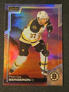 20-21 OPC Platinum Patrice Bergeron 🌈🌈🌈 Sunset Variant - Picture 1 of 2