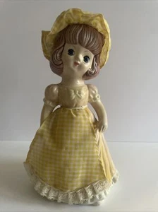 Vintage DanDee Yellow Country Girl Bank 11” Tall - Picture 1 of 5