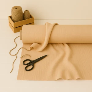 Desert Sand Cotton-Linen Fabric by the Yard – Material for Apparel & Home Décor - Picture 1 of 10