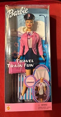 2001 年旅行火车趣味芭比指挥女主人 #55807 — 第 1/3 张图片