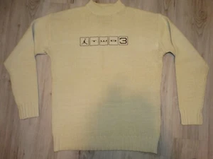 Vintage Nike Air Jordan Two 3 Herrenpullover, brandneu, XL, CREMEWEISS, BEIGE, WIE ABGEBILDET - Bild 1 von 5