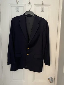 Vintage Boys Ralph Lauren Navy Blzer With Gold Buttons- Size 20 - Made In Italy - Picture 1 of 7