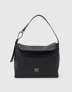 Sac à main noir en cuir PINKO neuf - Imagen 1 de 11
