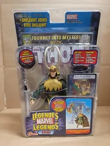 ¡Figura de Loki con cuernos cortos de Marvel Legends! ¡Serie Onslaught! Toy Biz 2006 ¡sin usar sin usar! - Imagen 1 de 4