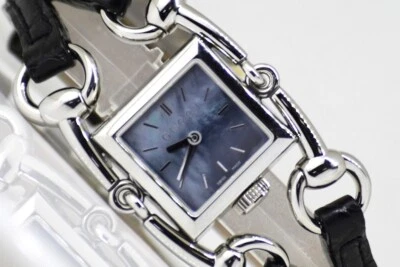 Novo em folha GUCCI Signoria 20MM relógio feminino quartzo azul aço inoxidável YA116503 - Imagem 1 de 4