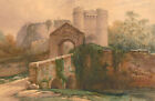 W Mckewan   Aquarelle De 1833 Chateau De La Motte Et Du Bailey