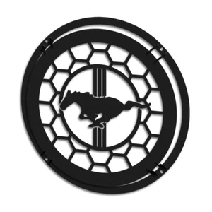 Handmade Custom Metal Raised Speaker Grill 1pc MUSTANG Subwoofer Protection - Bild 1 von 8
