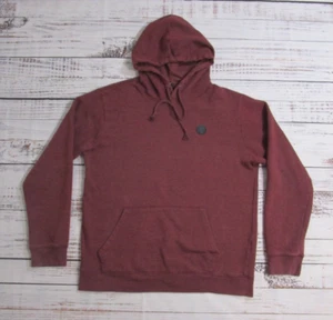 Volcom Heather Red Maroon Pullover Long Sleeve Hoodie Sweatshirt Mens Large - Picture 1 of 11