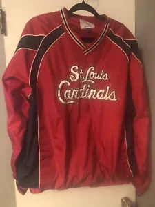 St Louis Cardinals Men’s Pullover Size XL Windbreaker - Picture 1 of 5