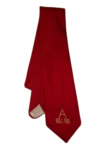 Vintage Alabama Crimson Roll Tide Tie Red Rare NCAA SEC Football Cover