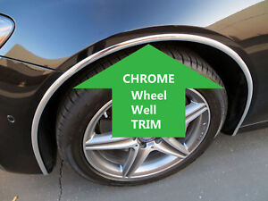 4PCS wheel well fender bumper chrome molding trim - FIAT 2012-2018