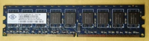 1Gb, Nanya PC2-5300U-555-12-E1 1GB 2Rx8 667 NT1GT72U8PA1BY-3C RAM - Picture 1 of 2