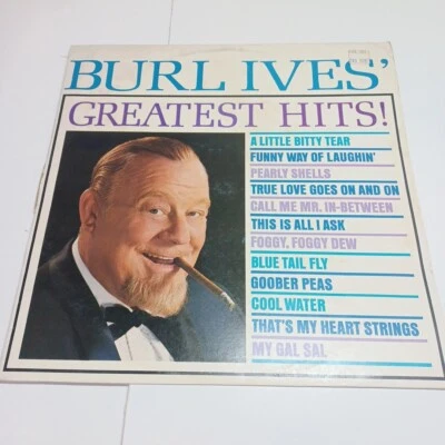 BURL IVES' GREATEST HITS - VINTAGE COLLECTABLE - 33.1/3 RPM VINYL LP RECORD - Image 1 of 4