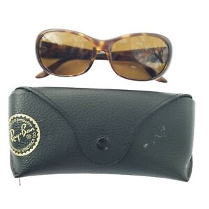 Ray Ban RB4061 Classic Round Tortoise Shell Sunglasses Brown Lens Polarized Case
