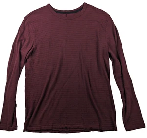 RAG & BONE Long Sleeve Crewneck Red Lightweight Ribbed Sweater Men L - Picture 1 of 4