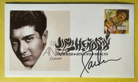 SIGNED PAUL ANKA FDC AUTOGRAPHED FIRST DAY COVER Cover