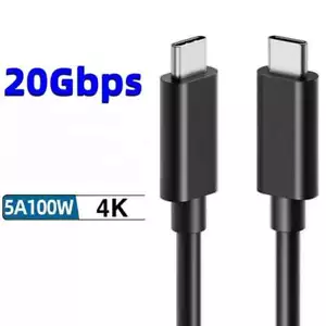 6FT 100W 5A USB-C to USB-C Cable Male USB-C Cable Cord Fast Charging Data Sync - Picture 1 of 2