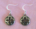 New Genuine BRIGHTON Sanctum Cross 'WINDSOR' charms on custom 925 earrings !