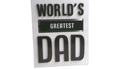 世界上最伟大的爸爸可互换桌面牌匾标志最酷最有趣的礼物 — 第 1/4 张图片
