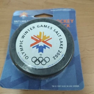 Olympische Winterspiele Salt Lake City 2002 Hockey Puck - Bild 1 von 3