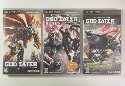 NAMCO PlayStation Portable God Eater 1 2 Burst Append Edition Japan working - Image 1 of 4