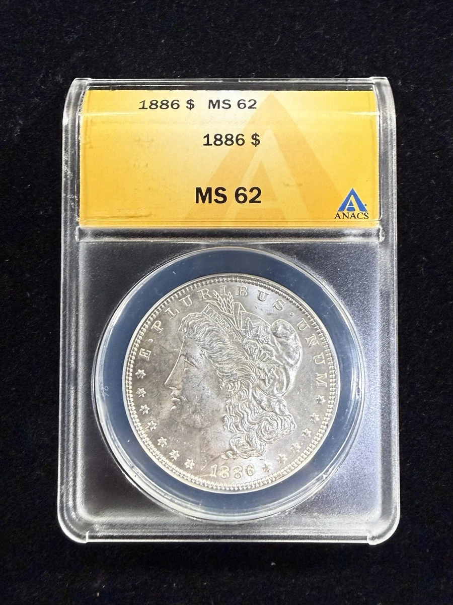MS 62 Graded 1886 Year Morgan US Dollars (1878-1921) for sale | eBay