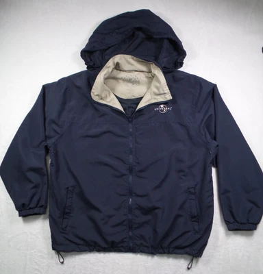 Universal Studios Jacket Mens Size Extra Large Blue Full Zip Hooded Pockets - Image 1 of 4